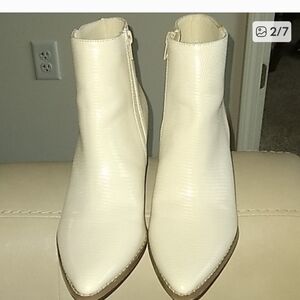 Elegant White Ankle Booties